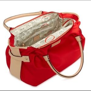 Kate Spade Pop Art Stevie Newspaper Nylon Red Bag